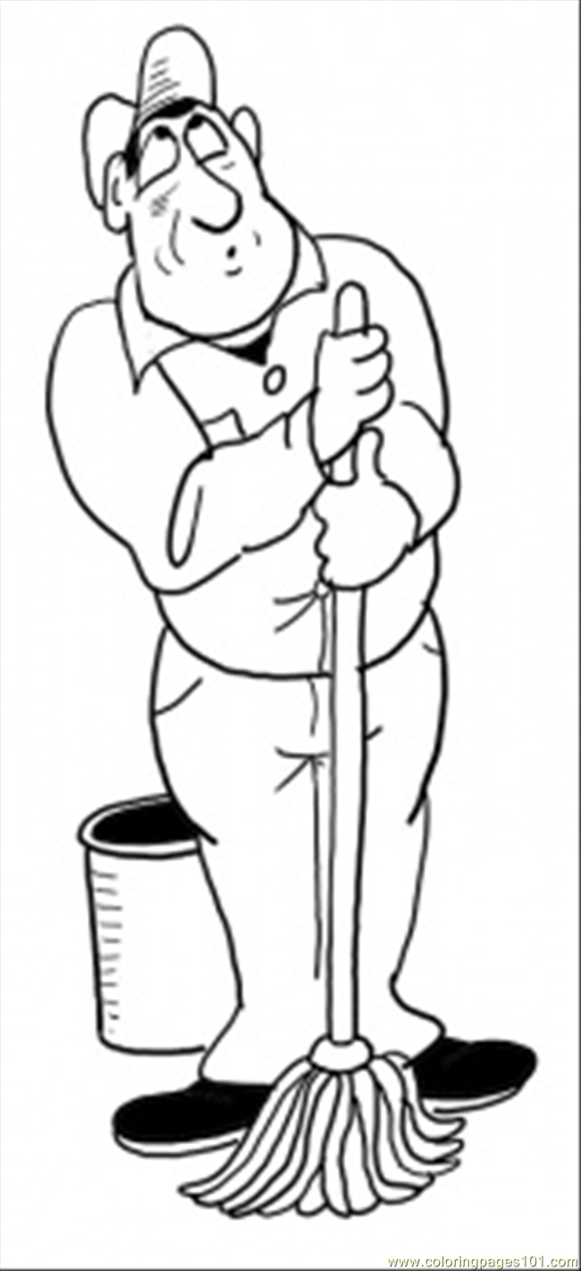 Free Coloring Pictures Of Cleaning 63