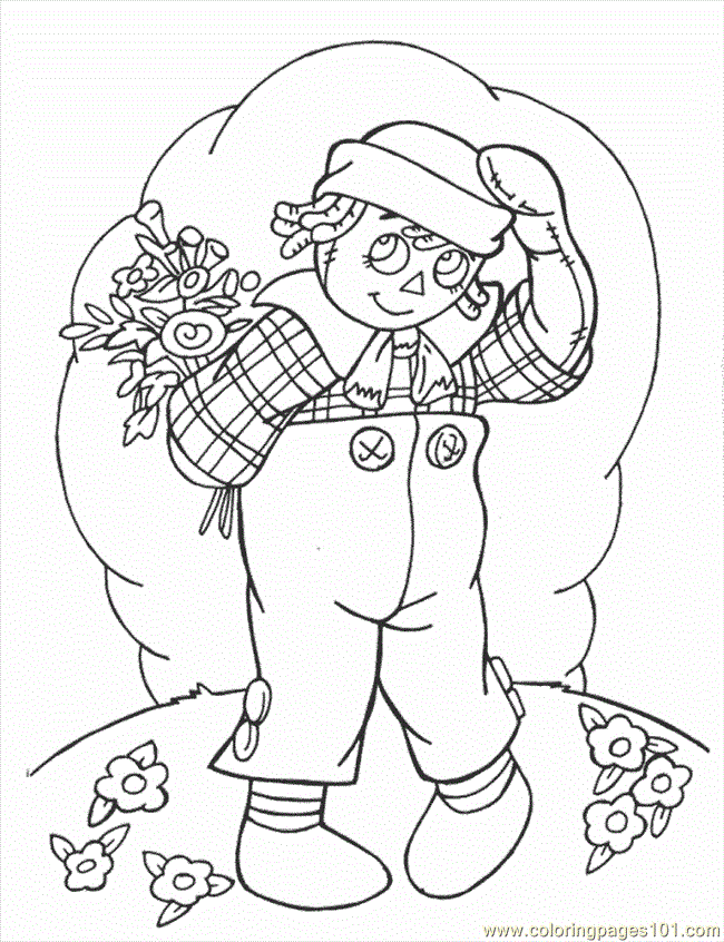 raggedy and andy coloring pages - photo #3