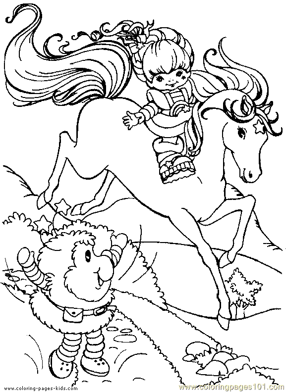 rainbow brite coloring book pages - photo #9