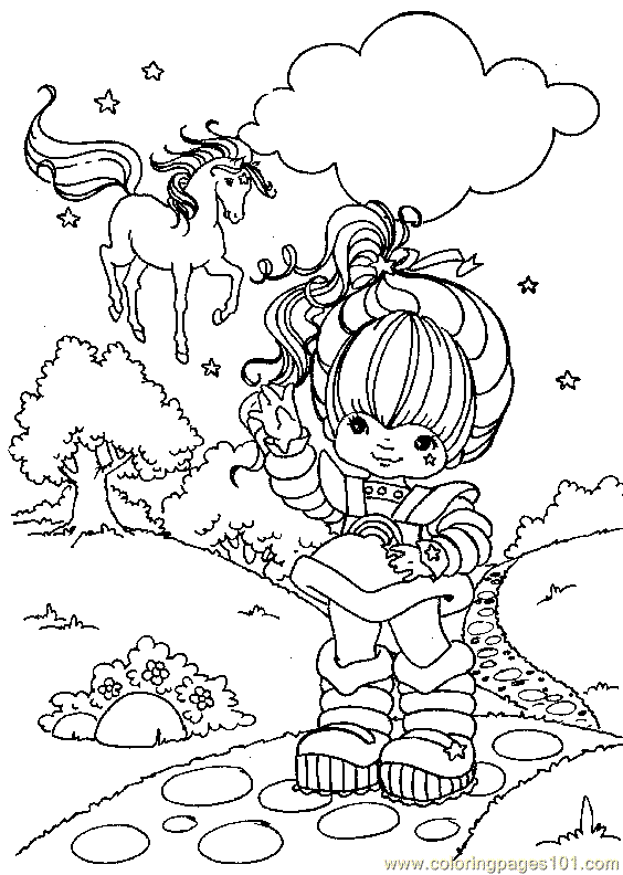 rainbow brite coloring book pages - photo #4