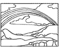 Rainbow Coloring Page 05