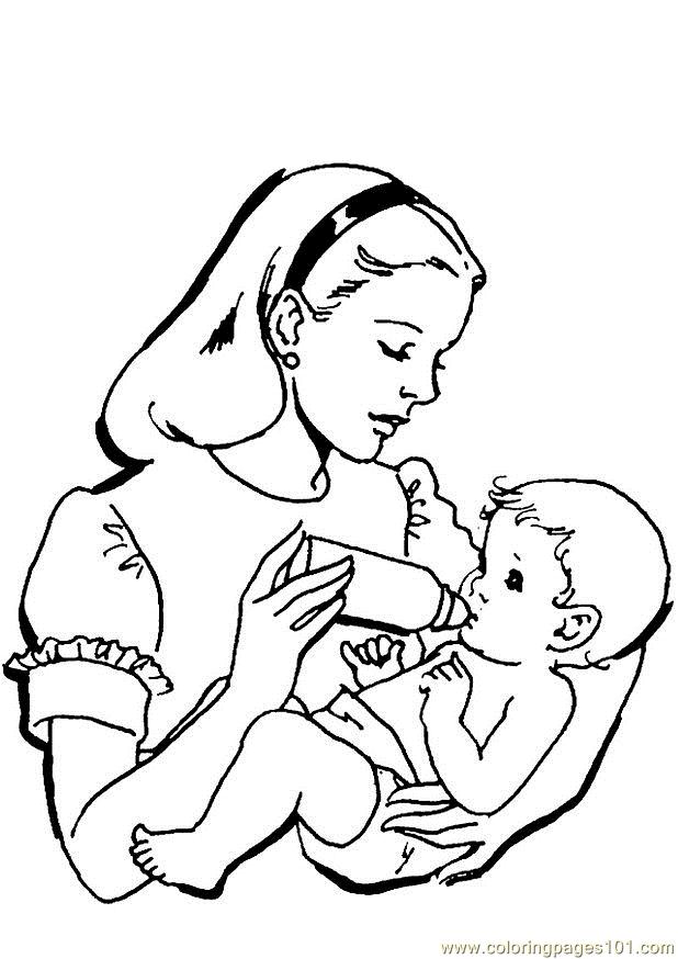 baby and mother animals coloring pages - photo #9