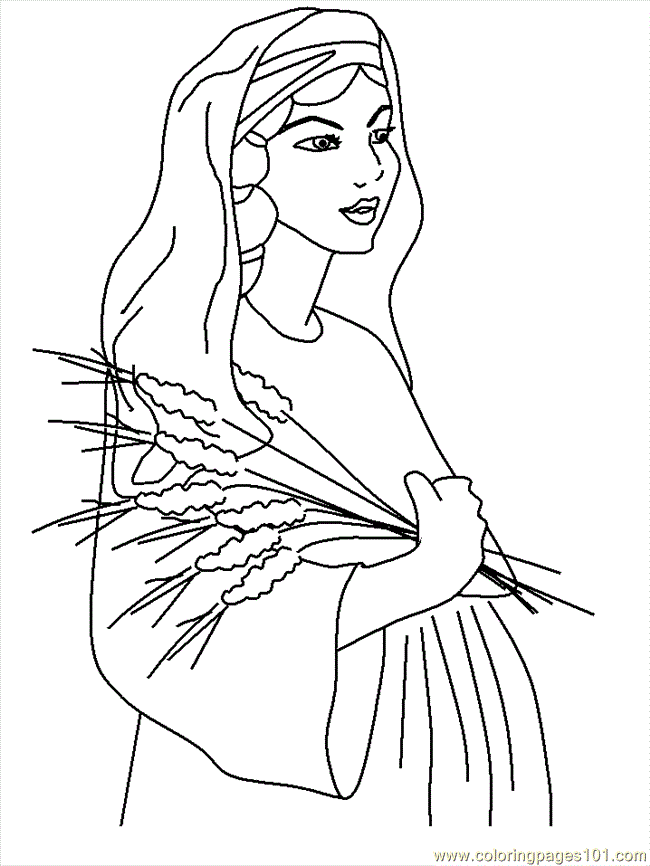 free printable coloring image Nw Ruth