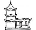 Buddhist Temple With Terrace