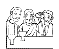 Jesus Gives The Bread At Last Supper