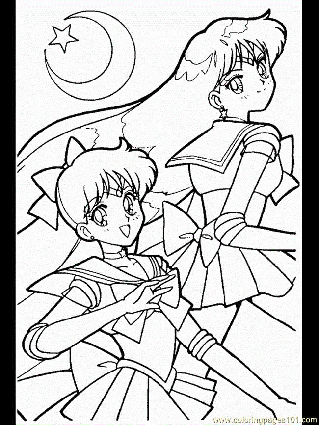 sailor moon coloring pages online free - photo #49