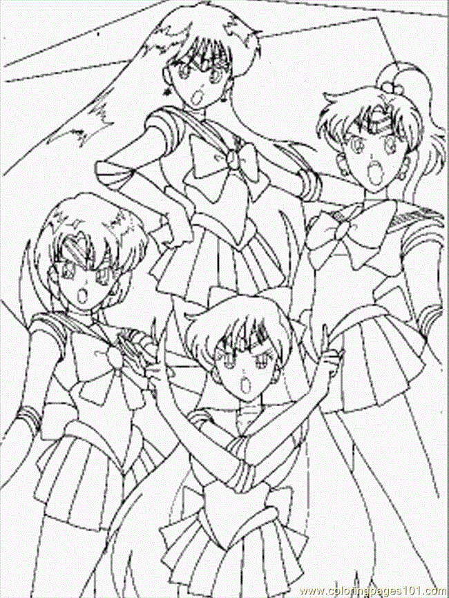 sailor moon coloring pages online free - photo #21