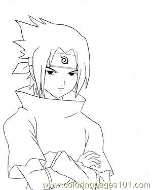 Sasuke Curse Mark Coloring Coloring Pages