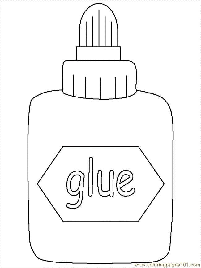 free printable coloring image Glue