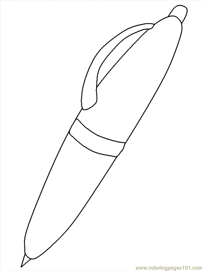free printable coloring image Pen