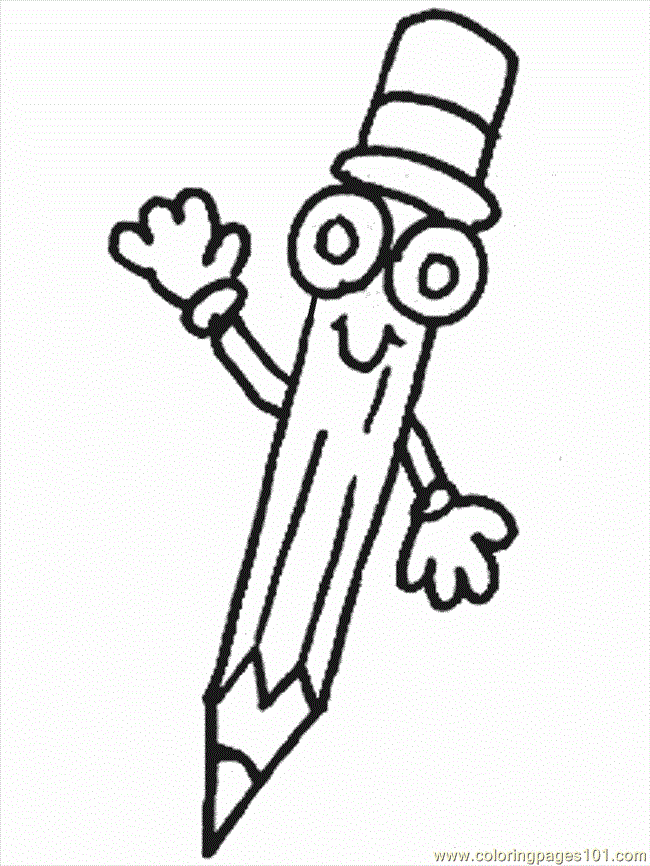 free printable coloring image Pencil