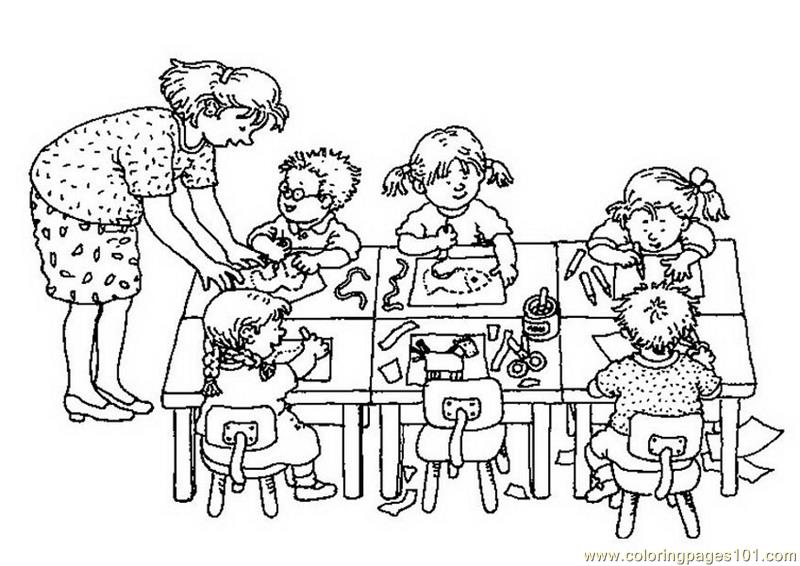 Coloring Pages Doing work (Education > School) - free printable