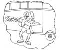 The School Bus Coloring Page