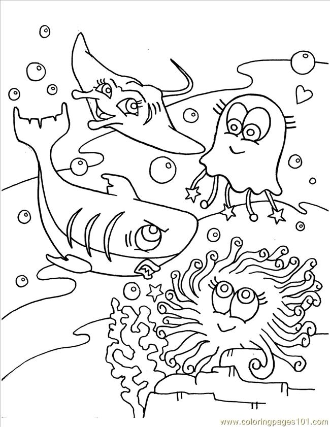 ocean animal coloring pages free - photo #28