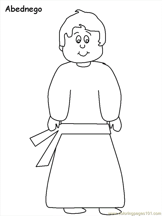 abednego coloring pages - photo #35