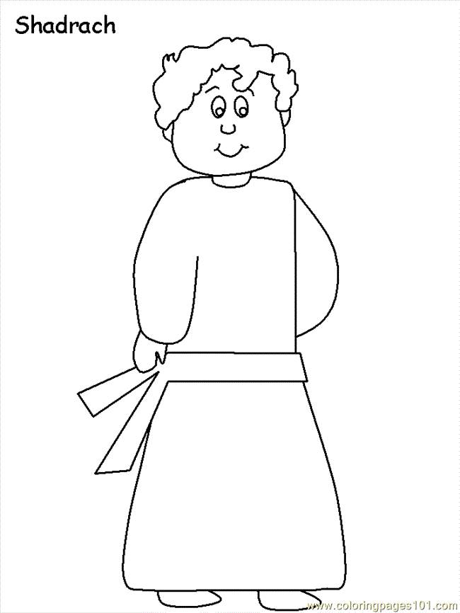 daniel shadrach coloring pages - photo #26
