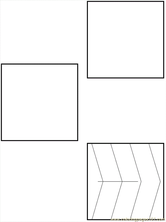 free printable coloring image B Snake Squares 2
