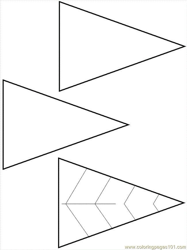 free printable coloring image B Snake Triangles 2