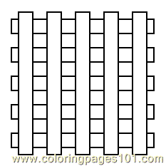 Coloring Pages Fence (Architecture > Shapes) - free printable coloring ...