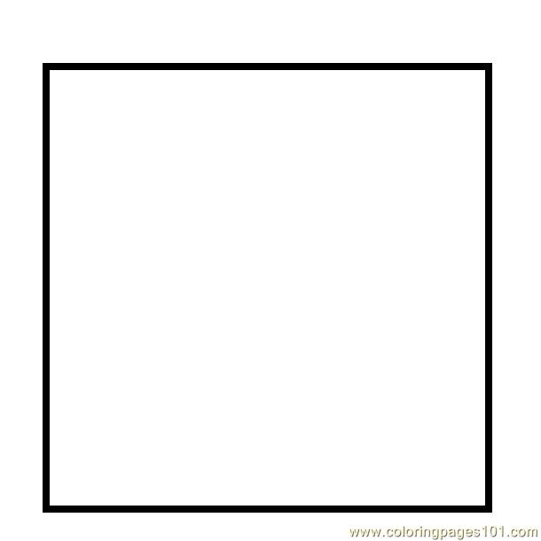Simple square shape coloring page Free Printable Coloring Pages