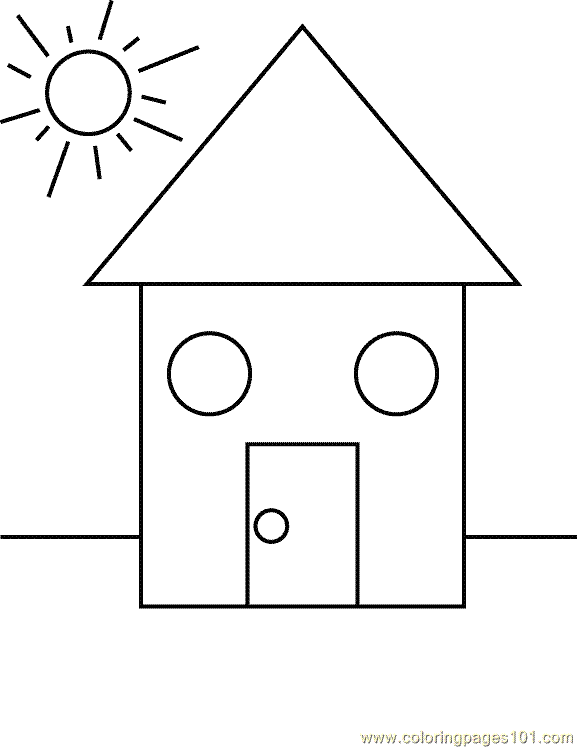 shapes coloring pages printable free - photo #29