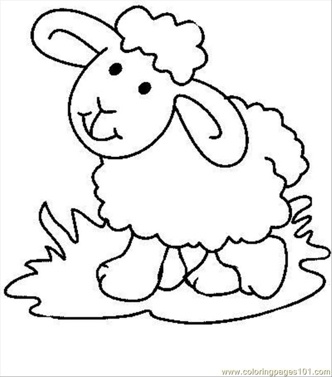 Coloring Pages Sheep3 (Animals > Sheeps) - free printable coloring page
