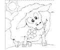 Funny Sheep Colouring
