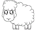 Sheep Coloring Page 07