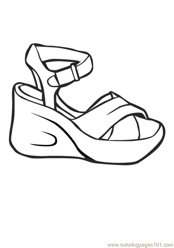 pairs of shoes coloring pages - photo #19