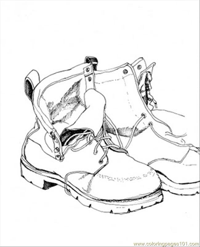 pairs of shoes coloring pages - photo #29