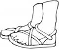 Summer Shoes Coloring Page