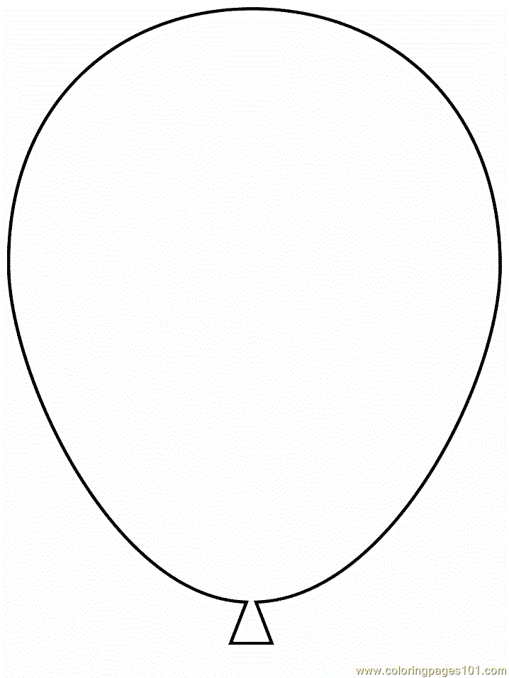 Coloring Pages Balloon Cartoons Simple Shapes Free Printable