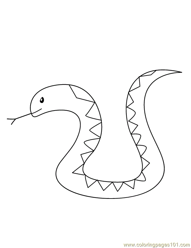 Water Moccasin Snake Coloring Book Pages Coloring Pages