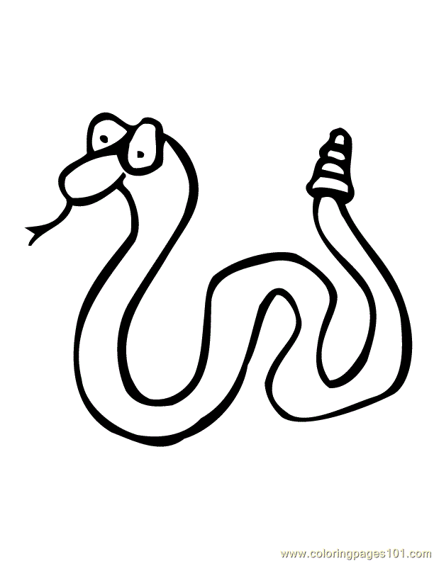 Coloring Pages Snake (Reptile > Snake) - free printable coloring page ...