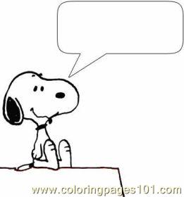 Snoopy 1 Med coloring page - Free Printable Coloring Pages