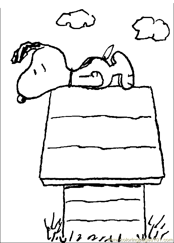Coloring Pages Snoopy Coloring Page 13 (Cartoons &gt; Snoopy