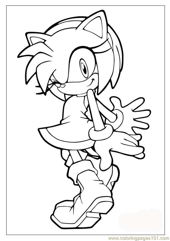 coloring pages sonic 03 cartoons  sonic x  free