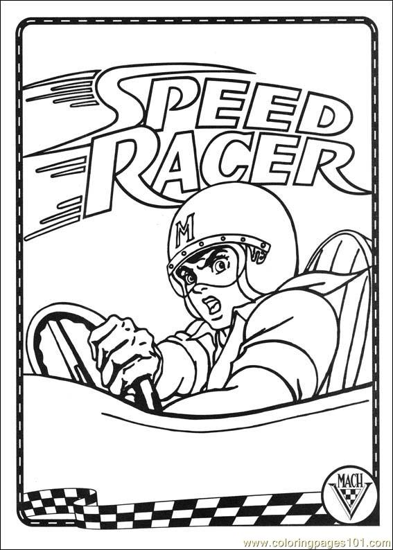 Coloring Pages Speed Racer 37 (Cartoons > Speed Racer) - free printable ...