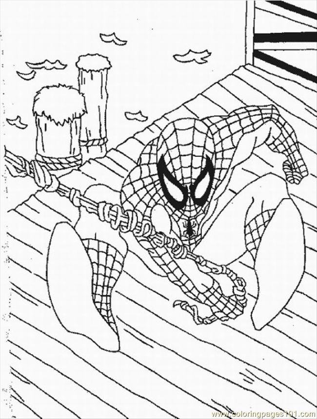 Spider Man Happy Birthday Coloring Coloring Pages