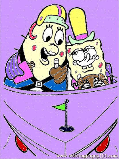 free printable coloring image Spongebob 0011