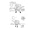 Sponge Bob Playing With Bubble