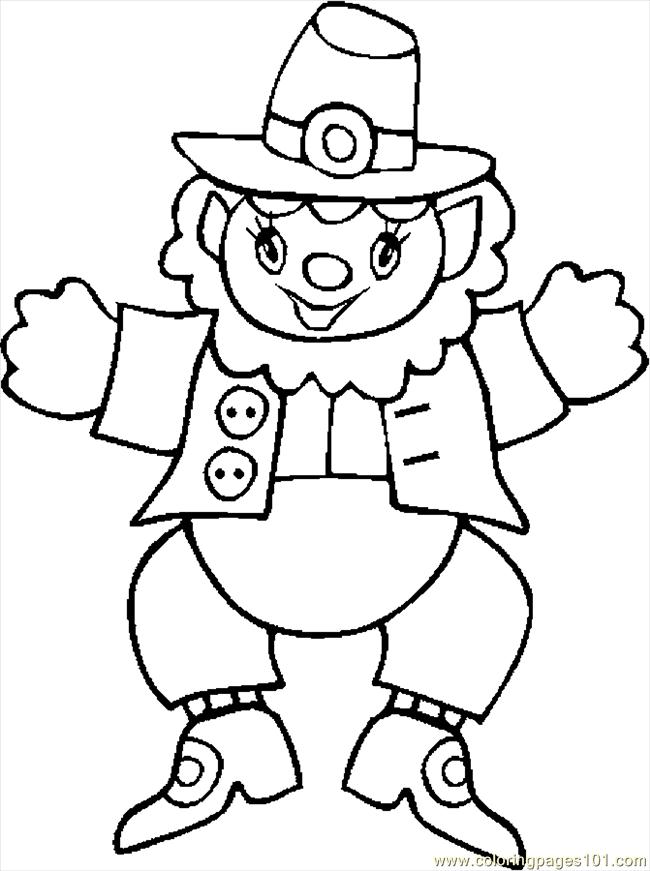 Coloring Pages Leprechaun 17 (Holidays > St. Patrick's Day) - free