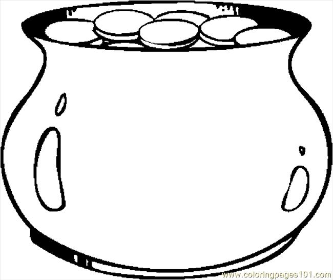 Coloring Pages Pot Of Gold 25 (Holidays > St. Patrick's Day) free