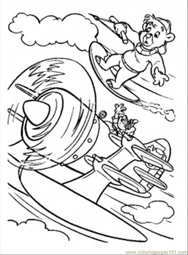 tailspins coloring pages - photo #11