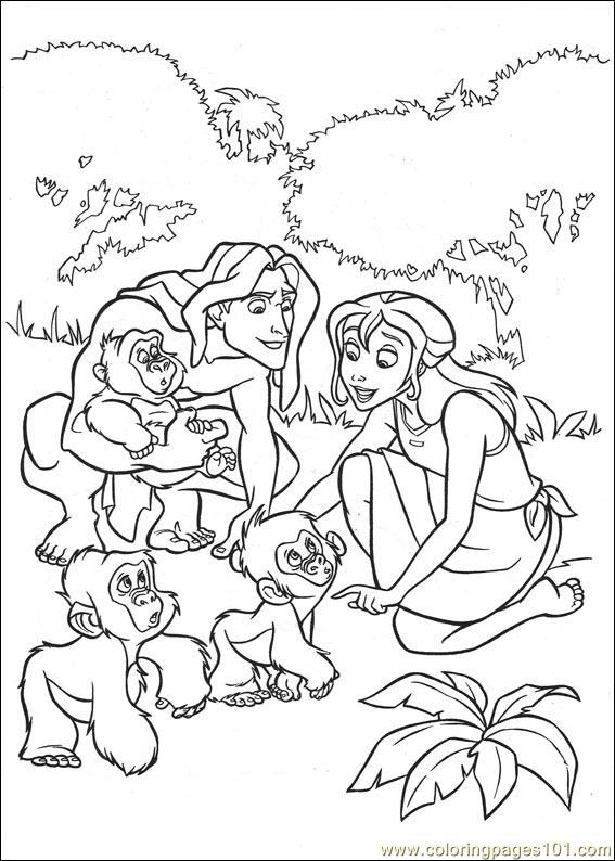 Coloring Pages Tarzan 94 (Cartoons > Tarzan) - free printable coloring