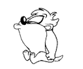 Tazmanian Devil Taz Coloring Page 06