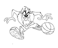 Tazmanian Devil Taz Coloring Page 09