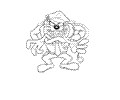 Tazmanian Devil Taz Coloring Page 10