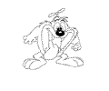 Tazmanian Devil Taz Coloring Page 11