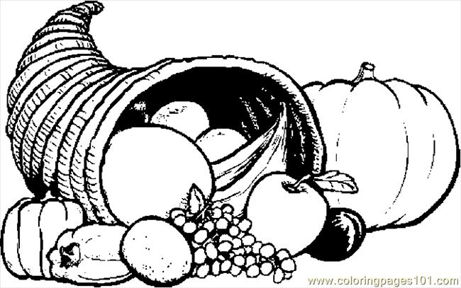 Cornucopia Coloring Pages To Print Coloring Pages